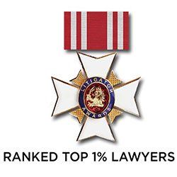 Litigator Awards - Ranked Top 1% Lawyers