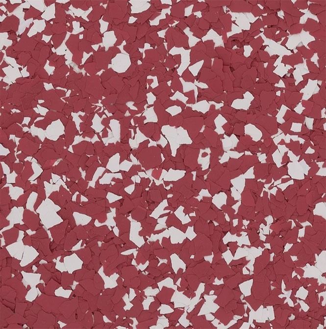 A close up of a red and white marble texture