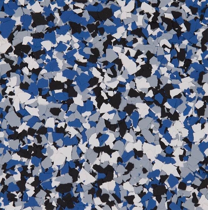 A close up of a blue black and white camouflage pattern
