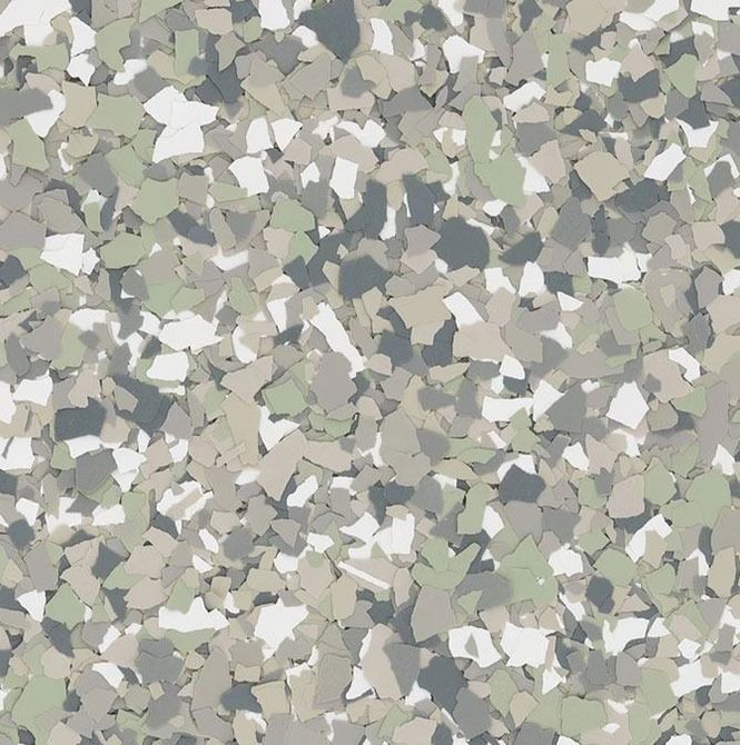 A close up of a camouflage pattern on a floor.
