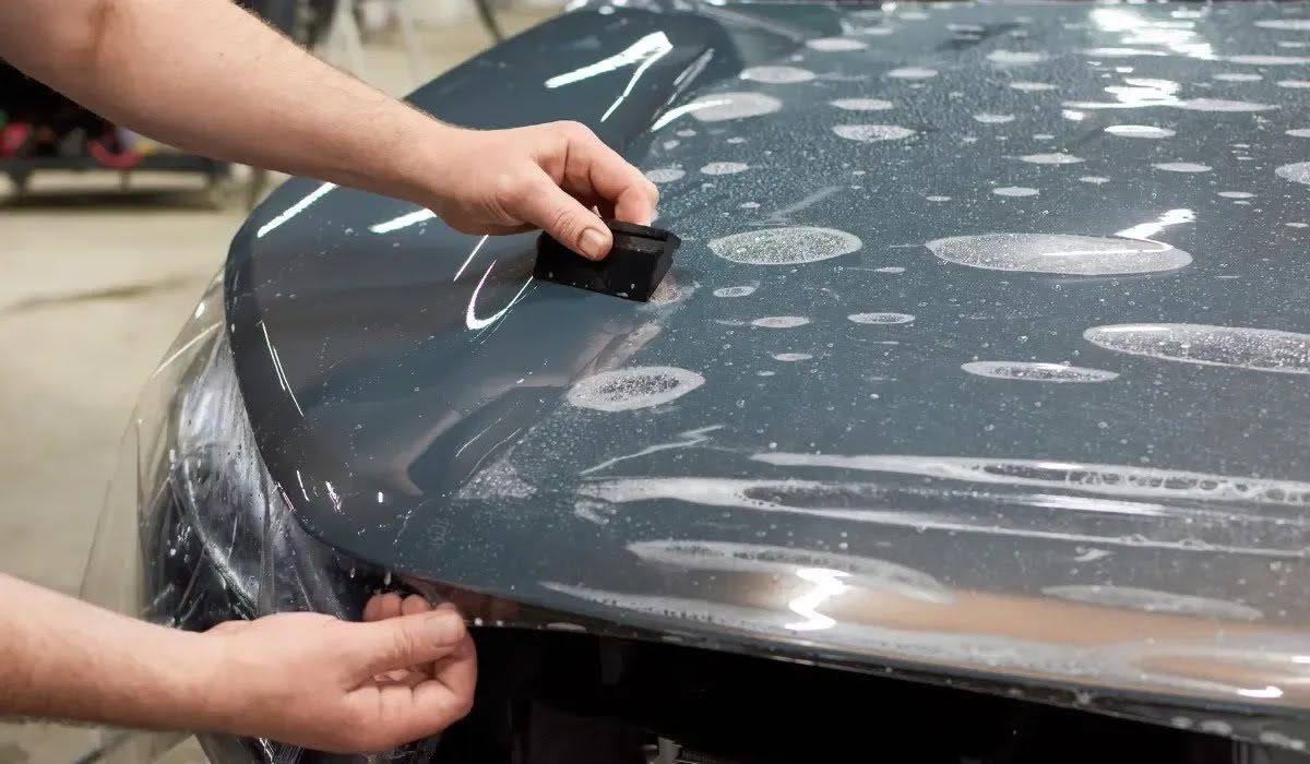 PPF Installation on car