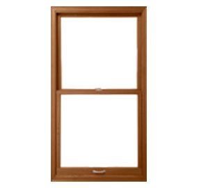 A picture of a wooden window with a white background.