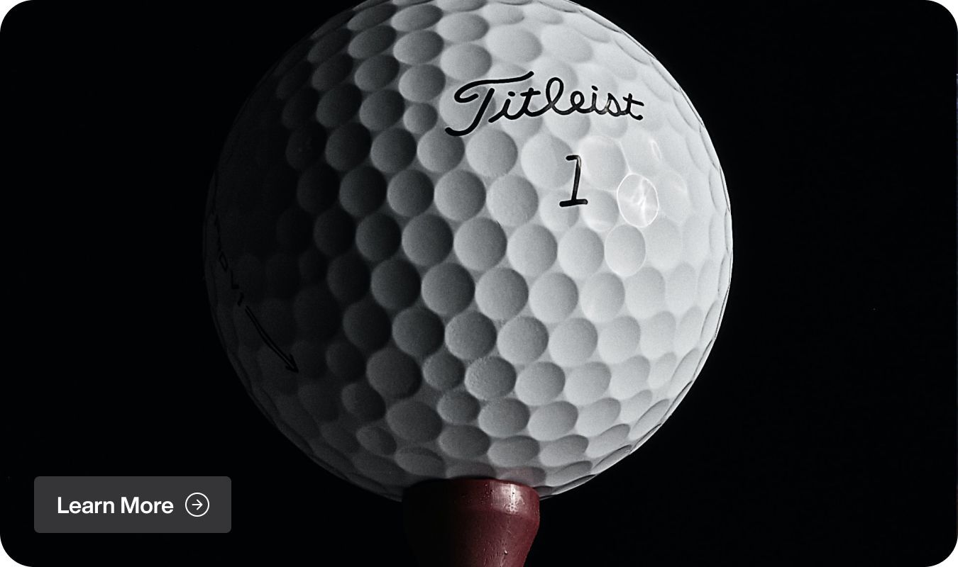 A golf ball with the number 1 on it