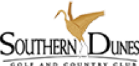 Southern Dunes Golf and Country Club logo with a golden crane icon.
