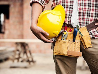 General Contractor — Contractor with Hard Hat and Toolbelt in Celina, Ohio
