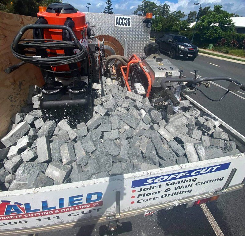 Demolition Debris — Brisbane, QLD — Allied Concrete Cutting & Drilling Pty Ltd