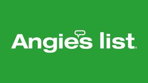 The logo for angie 's list is on a green background.