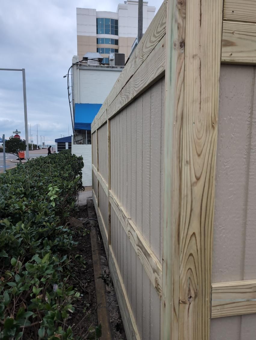 Wooden Fence of a Garden — Virginia Beach, VA — Cardinal Decks