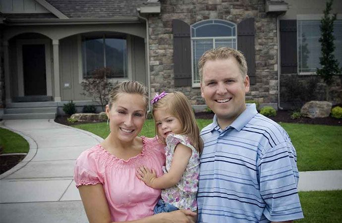 smiling family