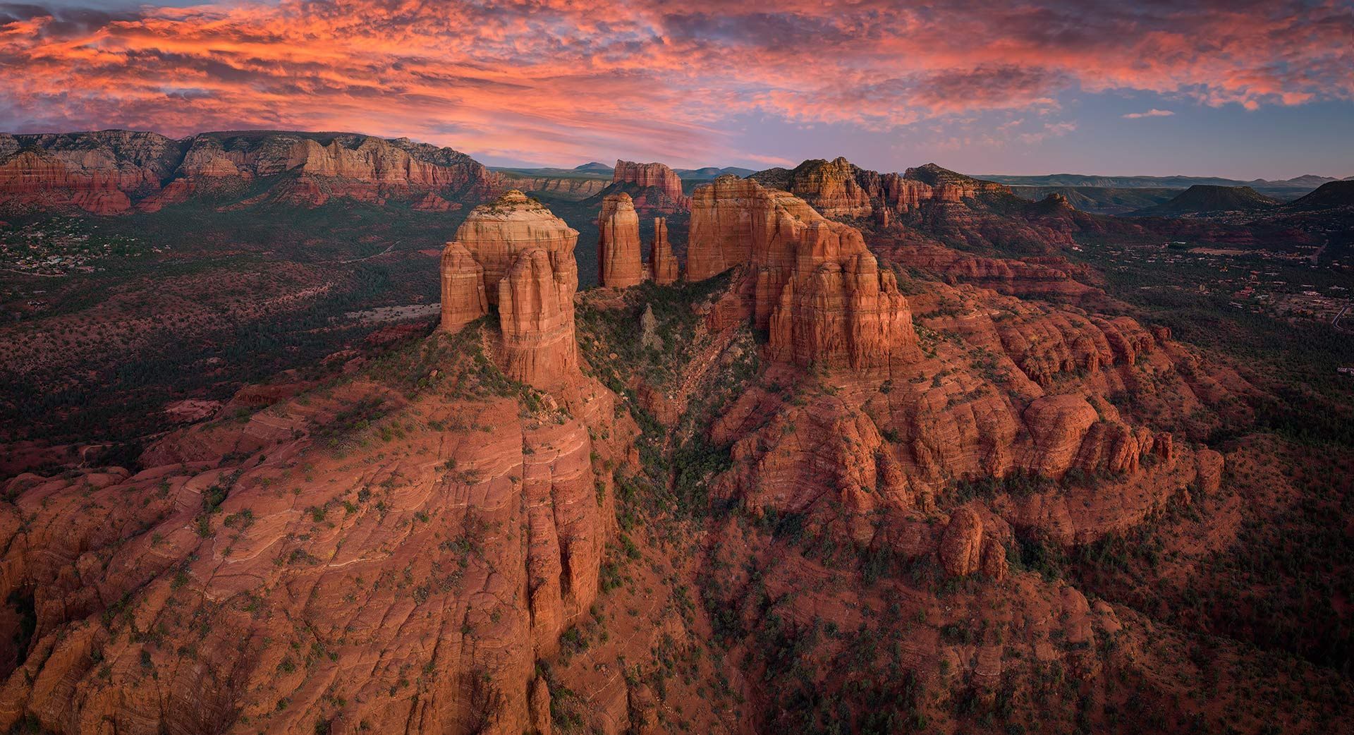 High-altitude rock formations in Arizona