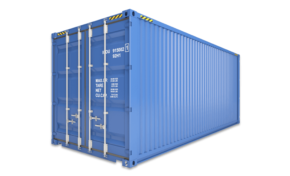blue container
