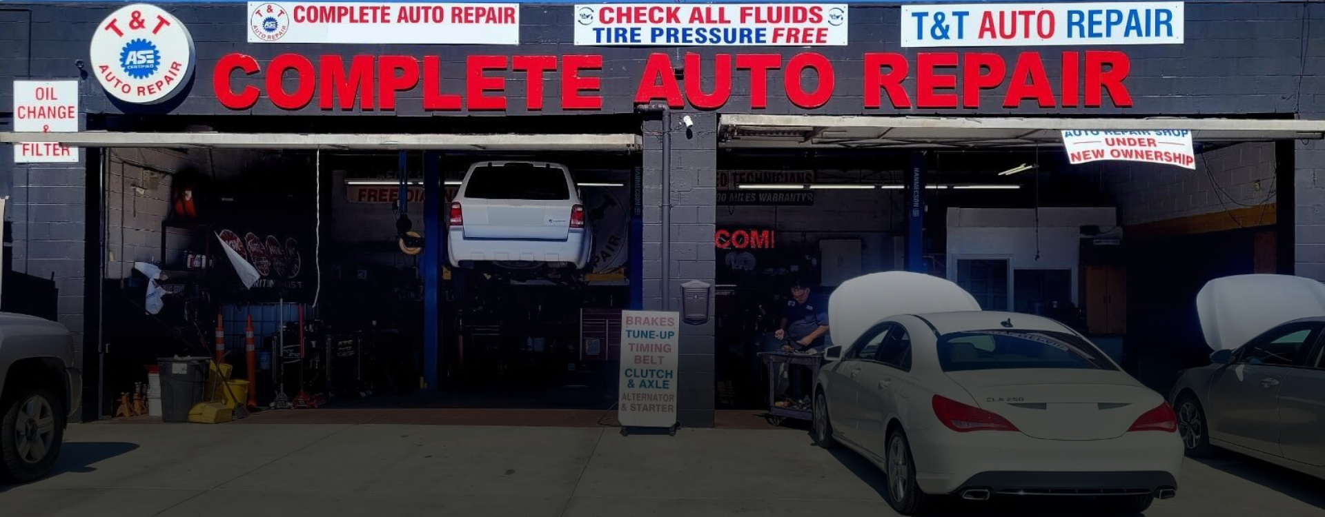 The front of our auto repair shop in Valley Village, CA | T & T Auto Repair