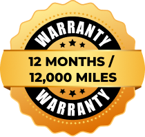 12 Months/12,000 Miles Warranty Badge | T & T Auto Repair