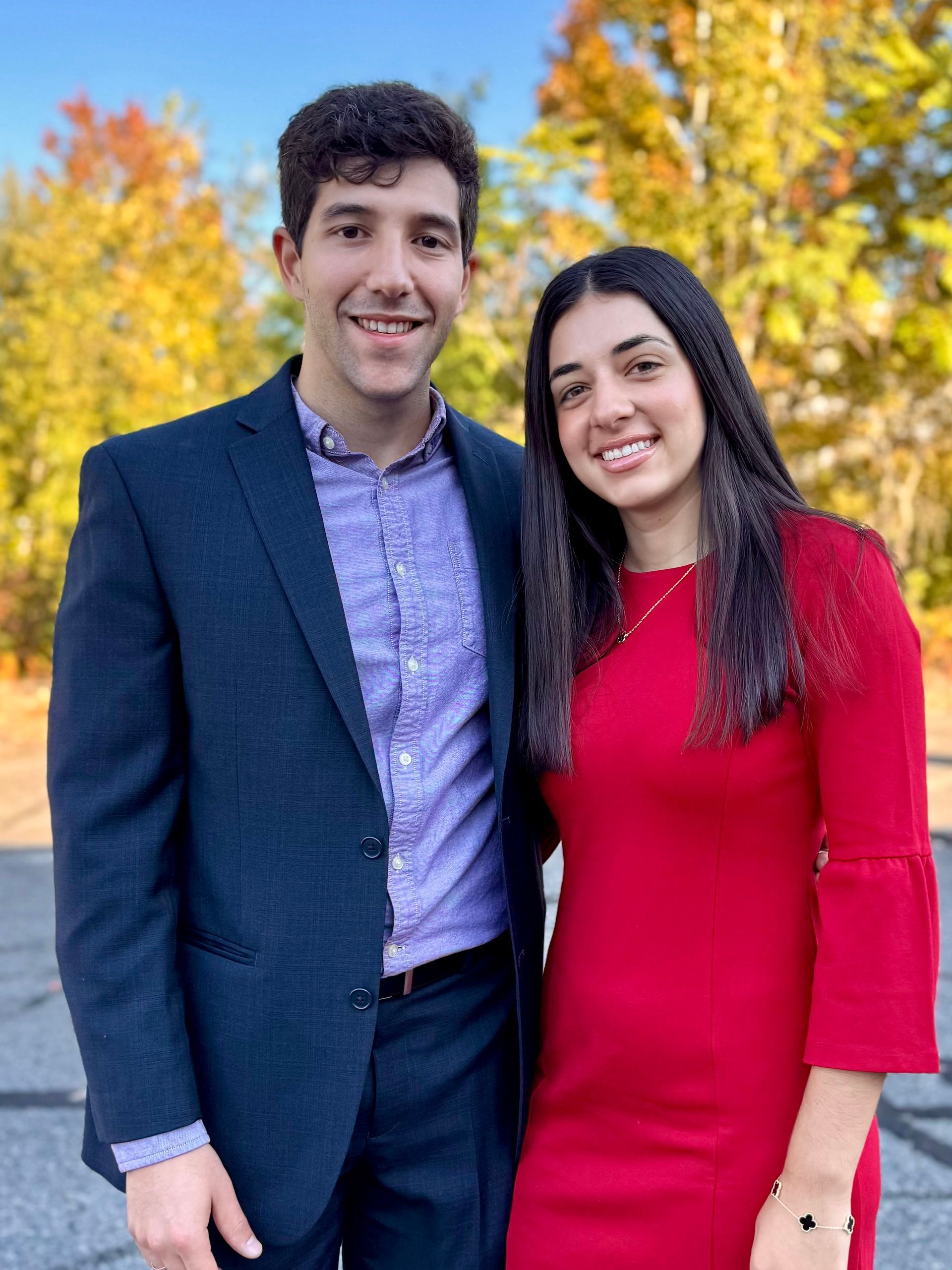 Daniel Silva and Lara Caixeta