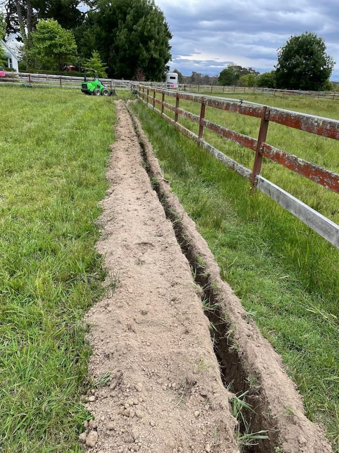 Trench Excavation on Progress — Irrigation Solutions in Southern Highlands, NSW