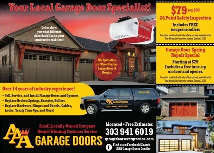 Garage Door Service in Evergreen, CO | AAA GARAGE DOOR LLC