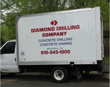 Work Truck Diamond Drilling Company Broomall PA