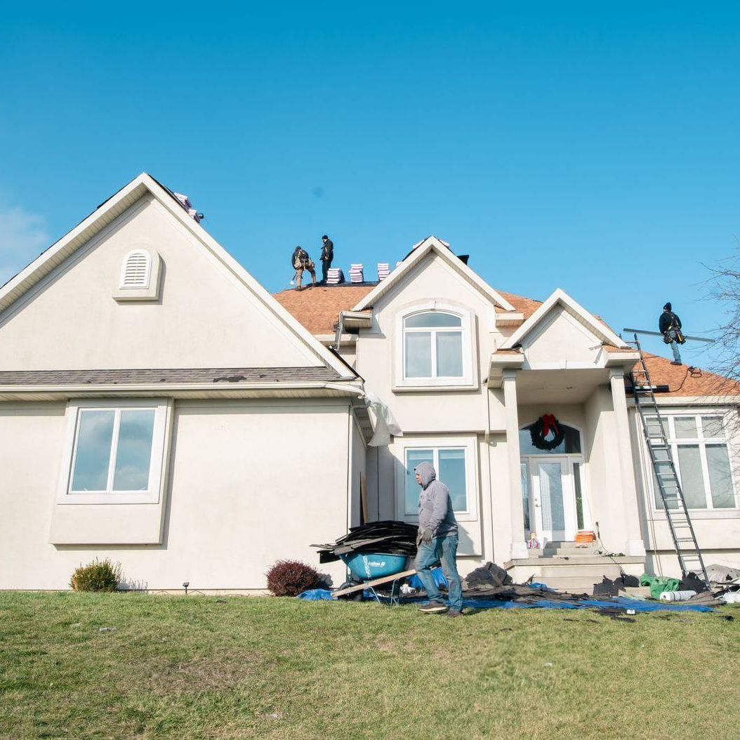 Roof being installed in Northwest Indiana