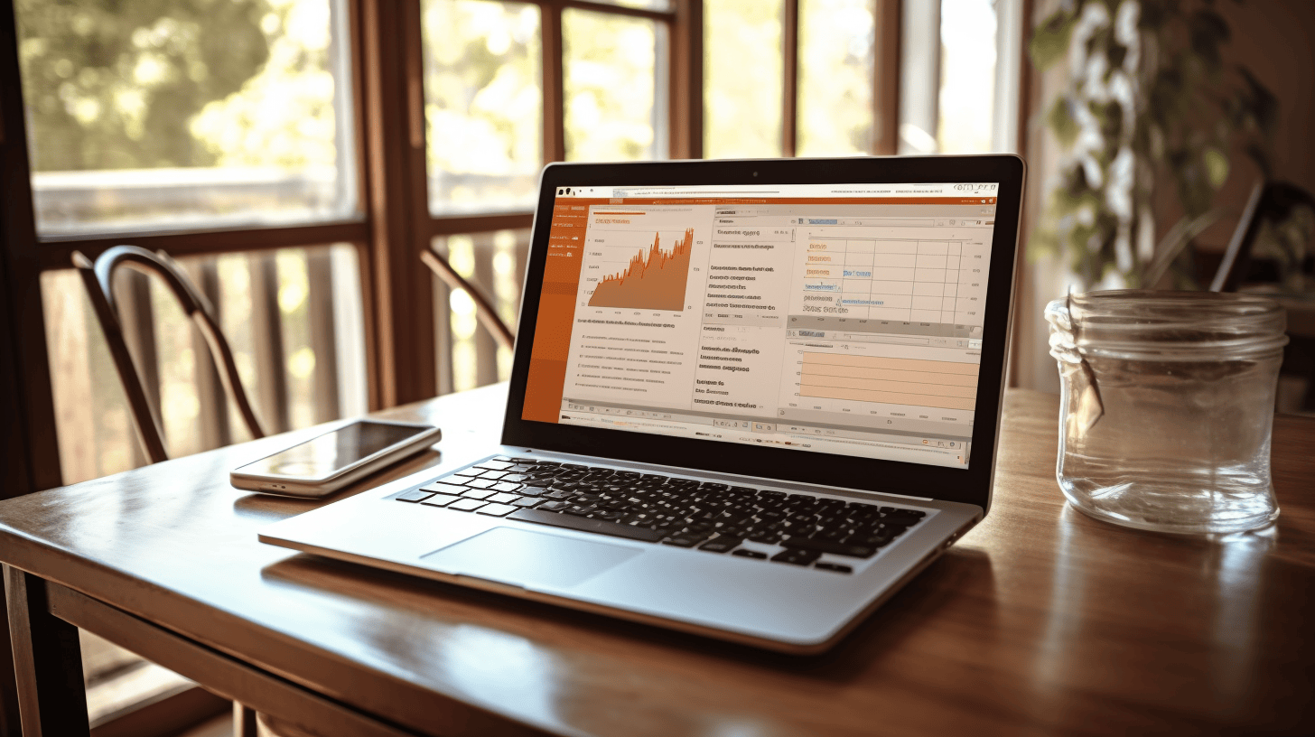 Laptop auf dem Tisch