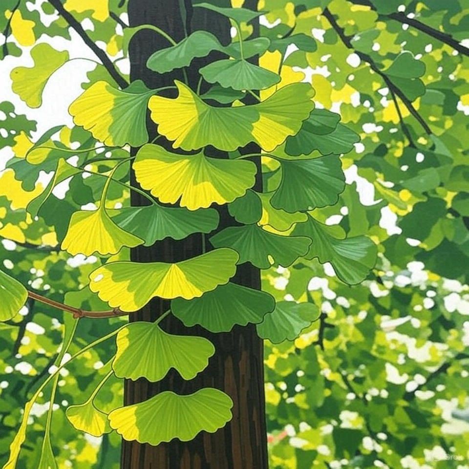 Een boom met veel groene bladeren eraan