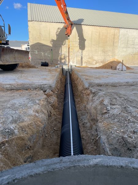 Drainage works 