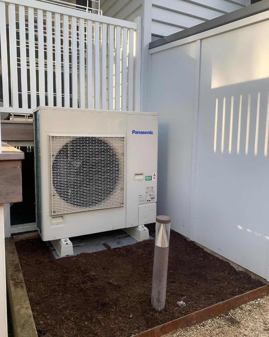 Large White Air Conditioner — Coolman Airconditioning in Broken Head, NSW