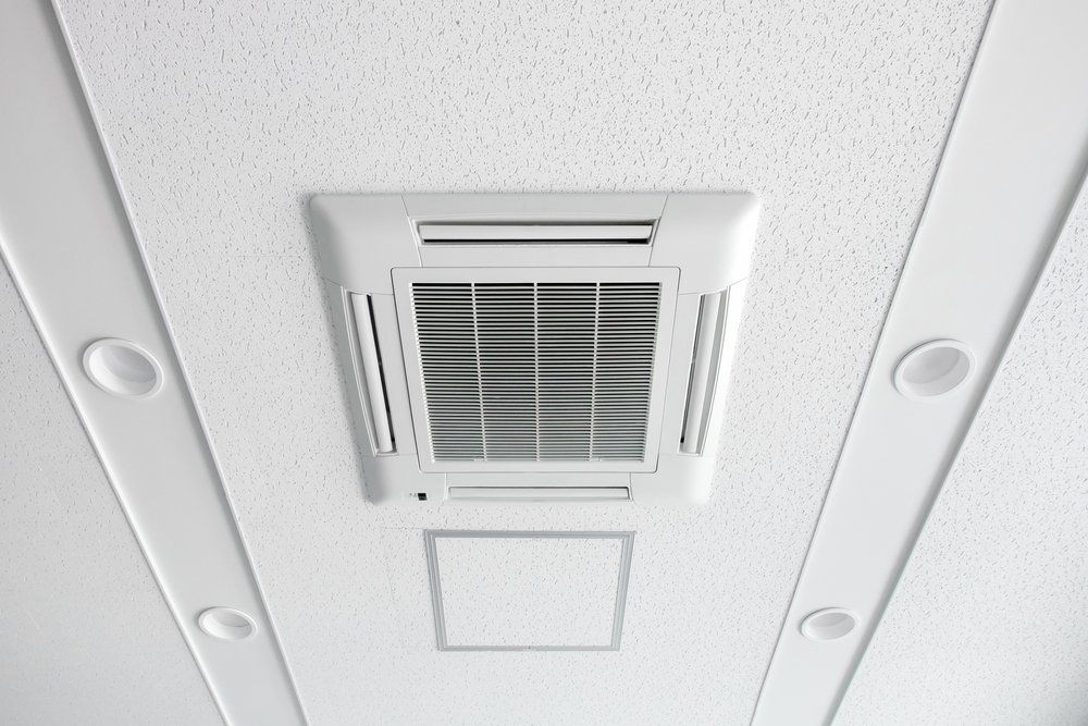 Close Up of a Ceiling Fan on a White Ceiling — Coolman Airconditioning in Broken Head, NSW