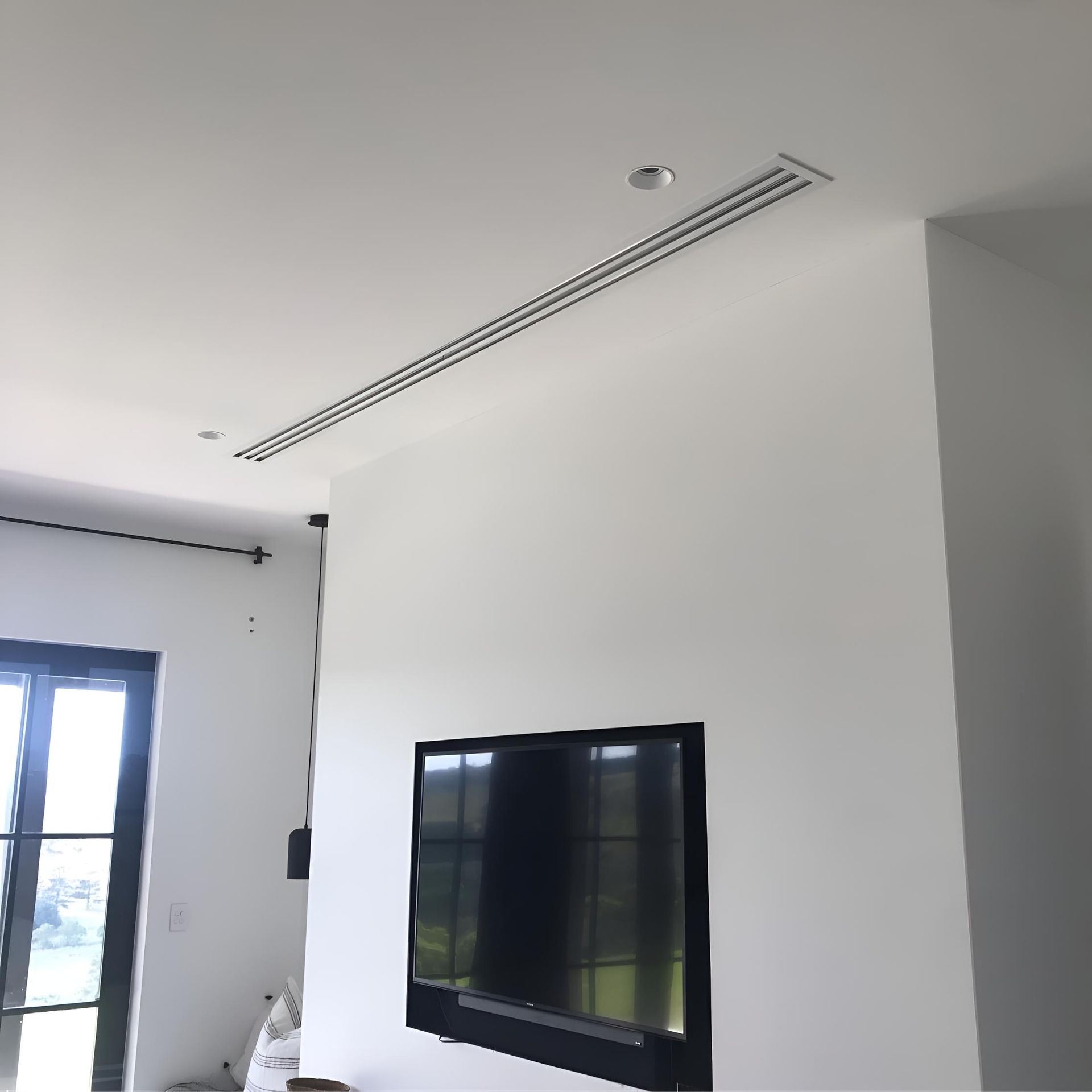 Living Room With Ducted Air-condition — Coolman Airconditioning in Brunswick Heads, NSW