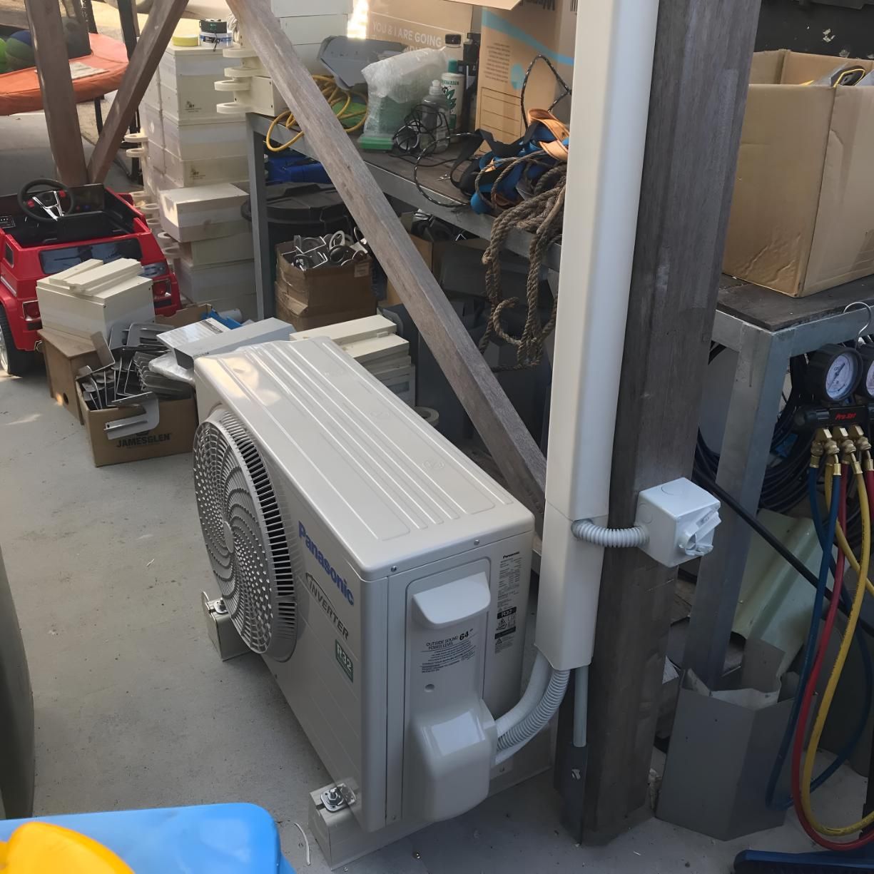 Commercial White Air Conditioner — Coolman Airconditioning in Brunswick Heads, NSW