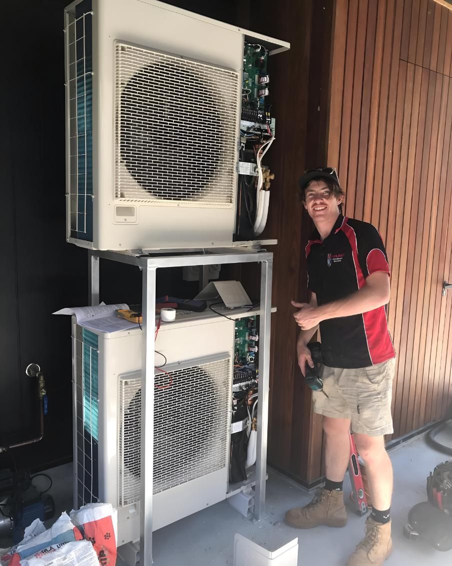Man Repairing Air-condition — Coolman Airconditioning in Lennox Head, NSW