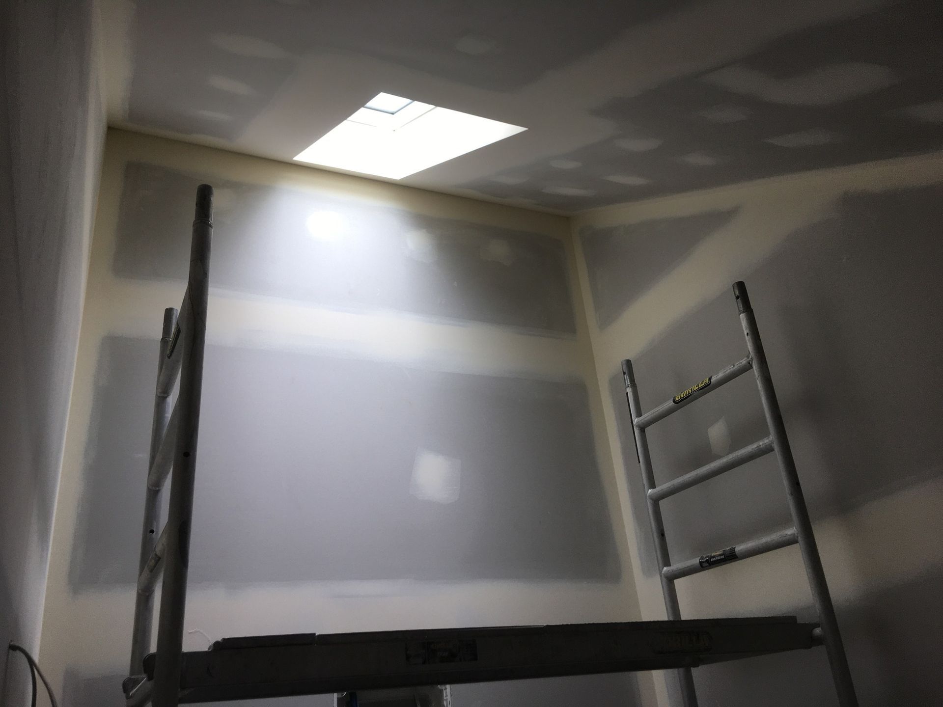 Room Under Construction with Drywall and A Skylight — Completely Plastered North Coast in Alstonville, NSW