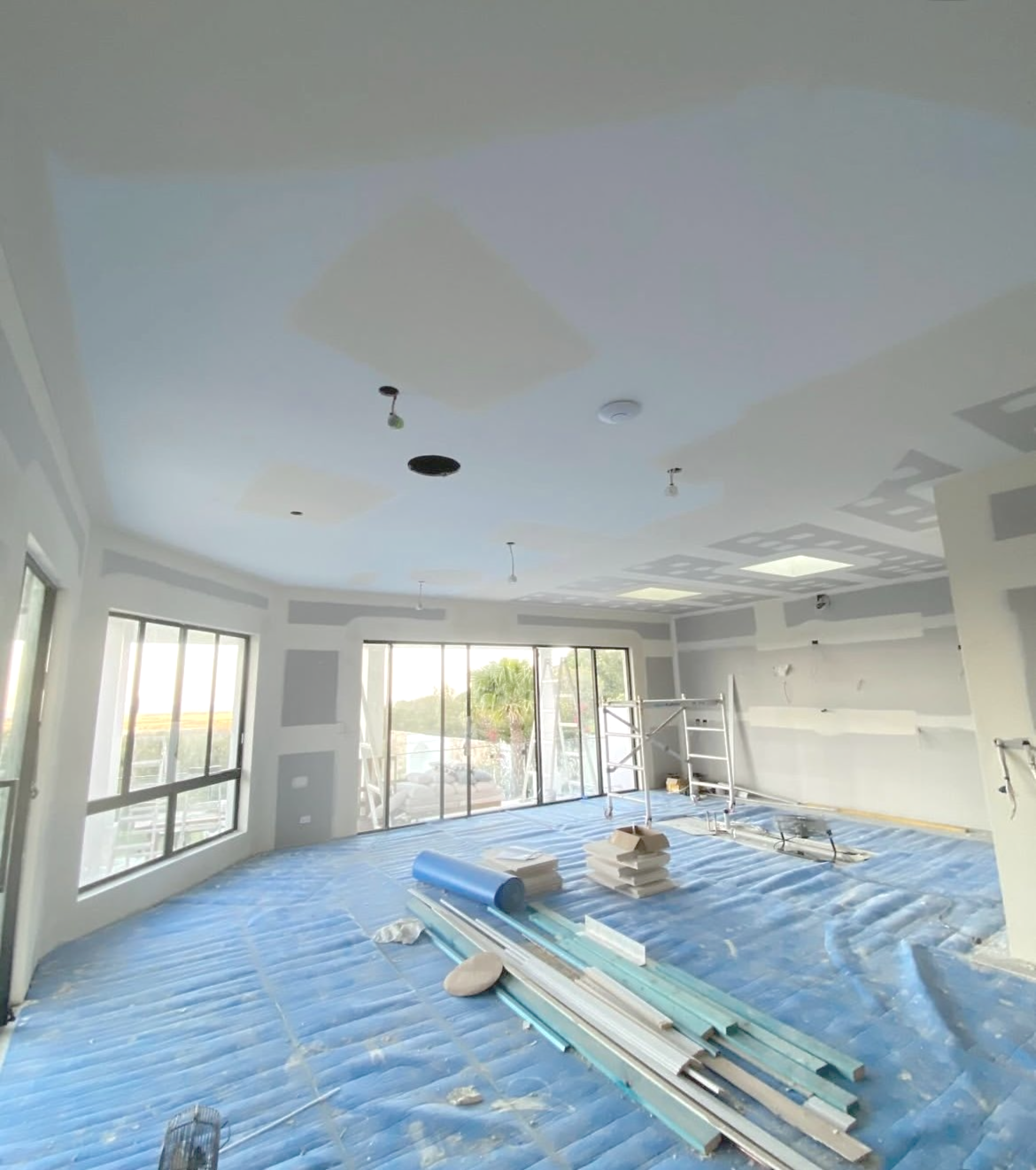 Interior of A Room Under Construction   — Completely Plastered North Coast in Goonellabah, NSW