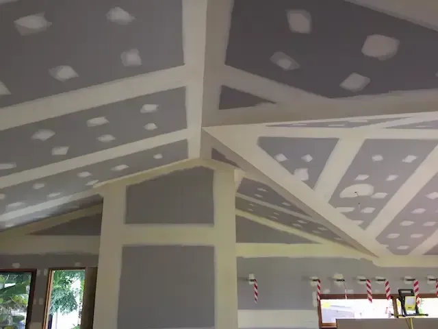 Gray Drywall Ceiling Under Construction — Completely Plastered North Coast in Lismore, NSW
