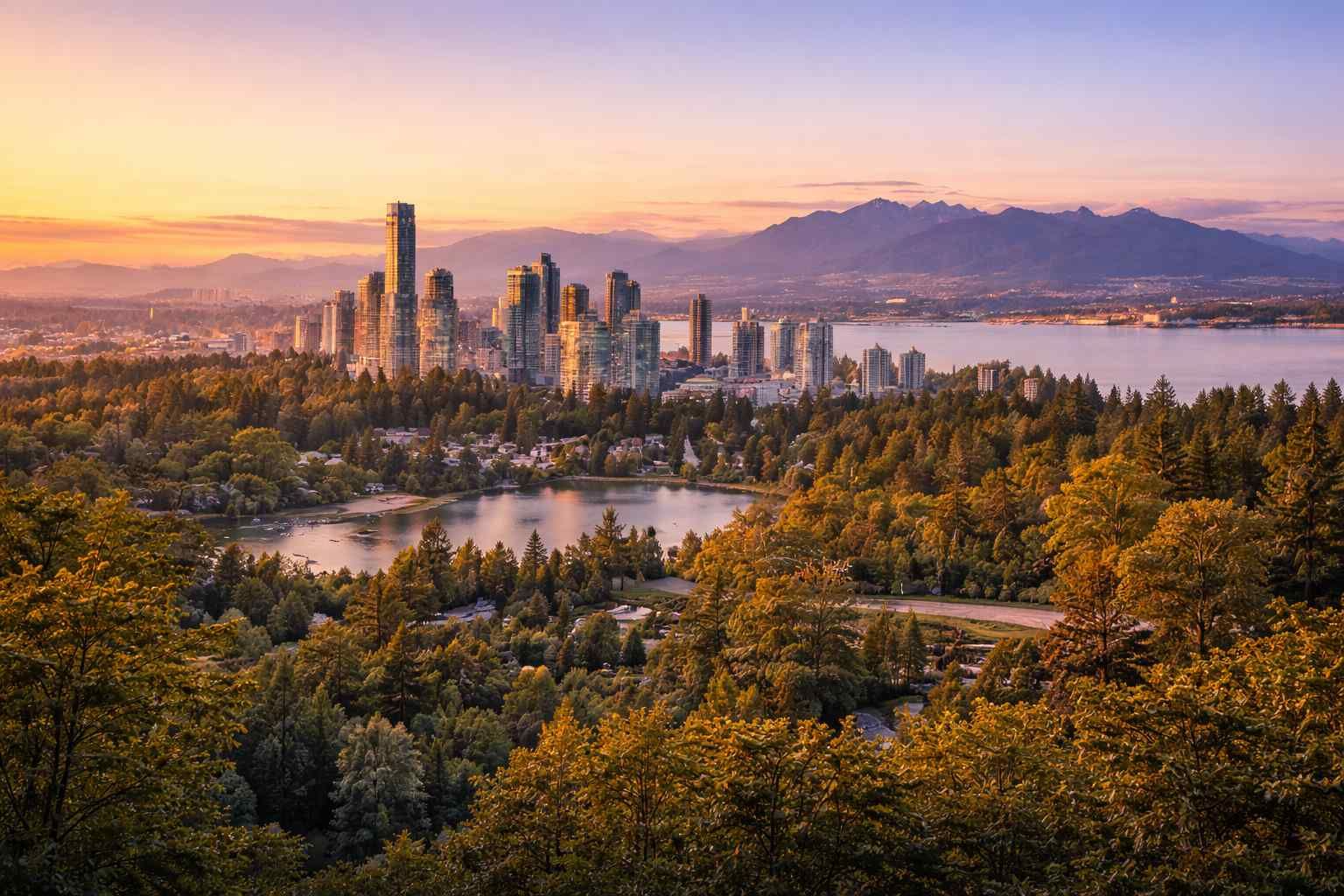 Burnaby BC cityscape