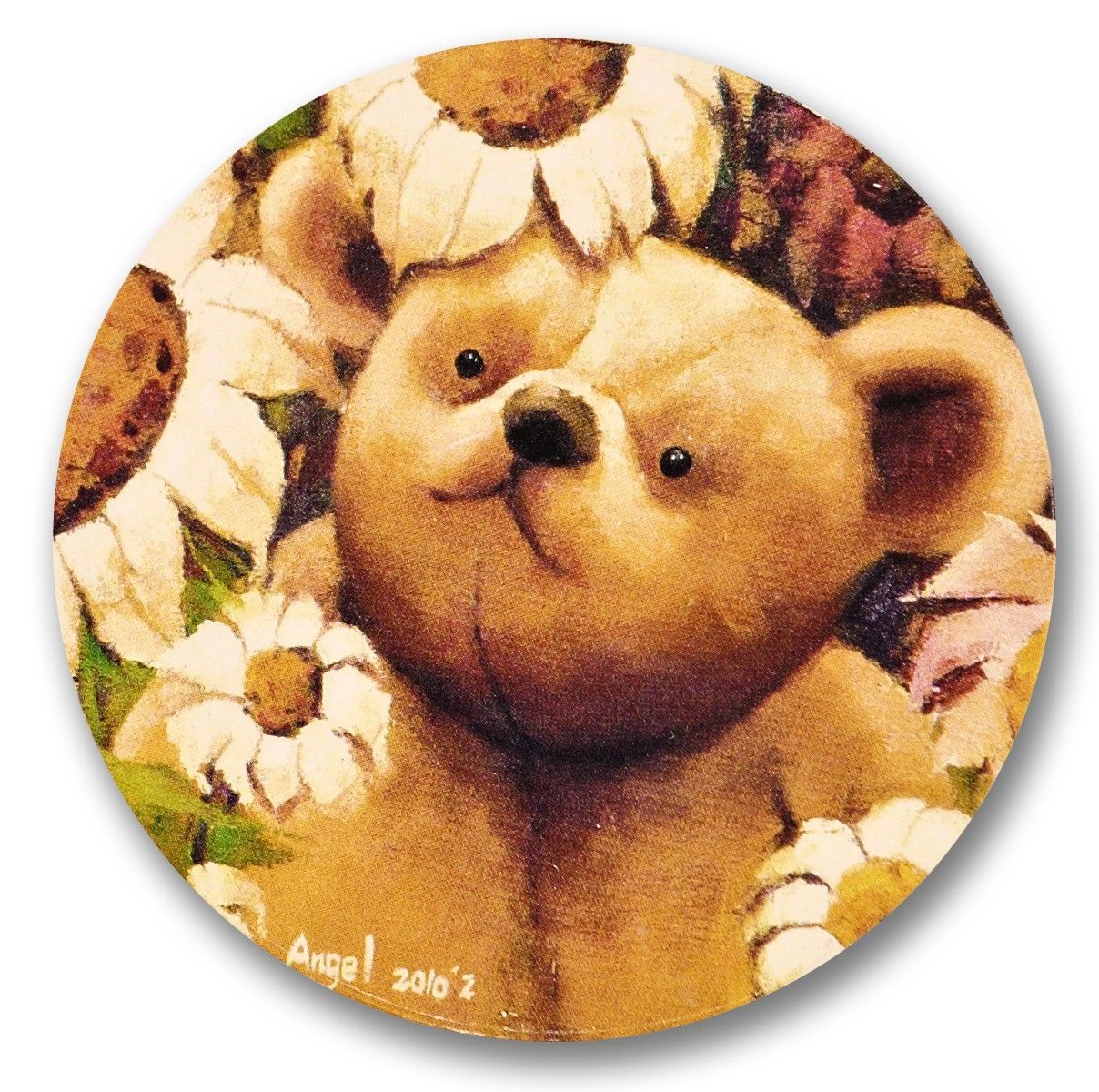 小熊陶瓷吸水杯墊