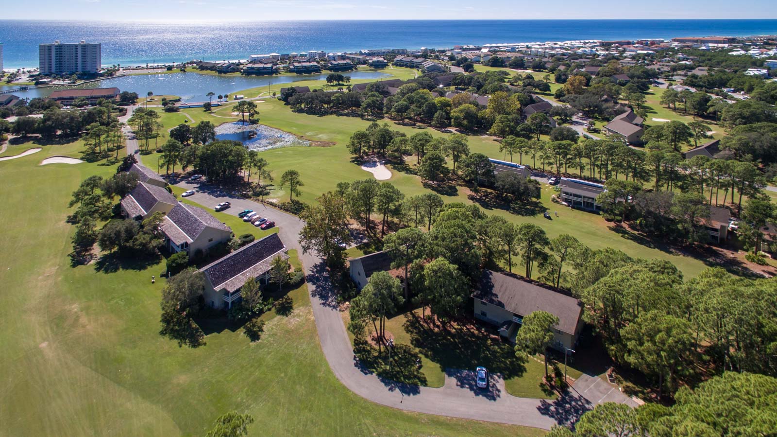 Seascape Condo Association aerial view taken from a drone