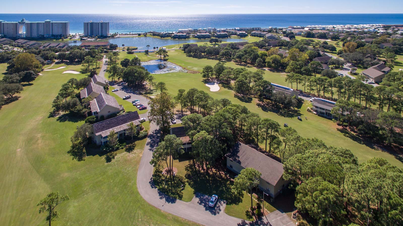 Seascape Condo Association aerial view taken from a drone