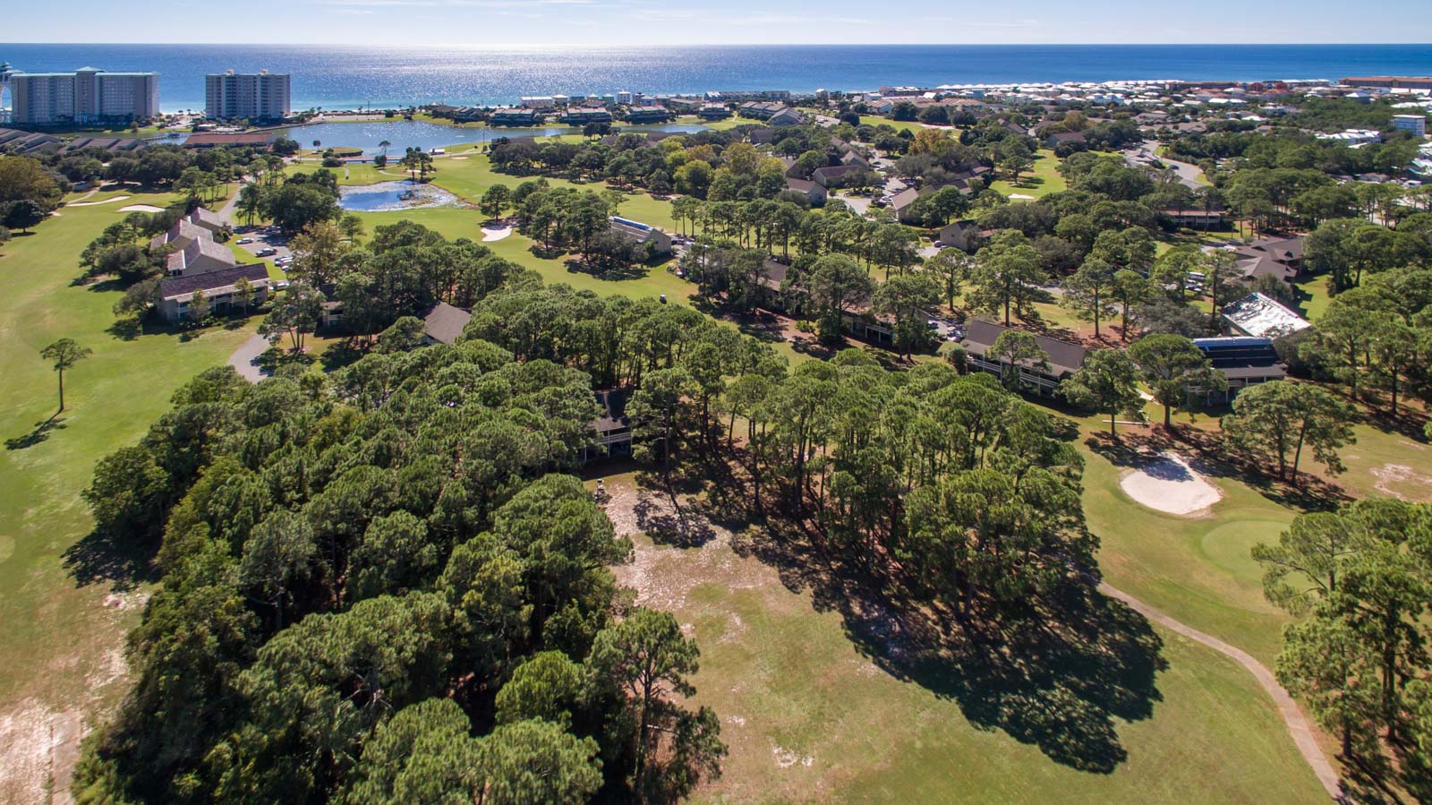 Seascape Condo Association aerial view taken from a drone
