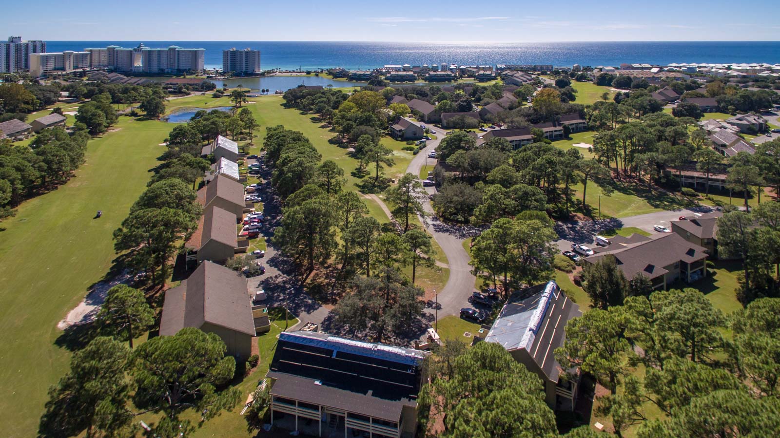 Seascape Condo Association aerial view taken from a drone