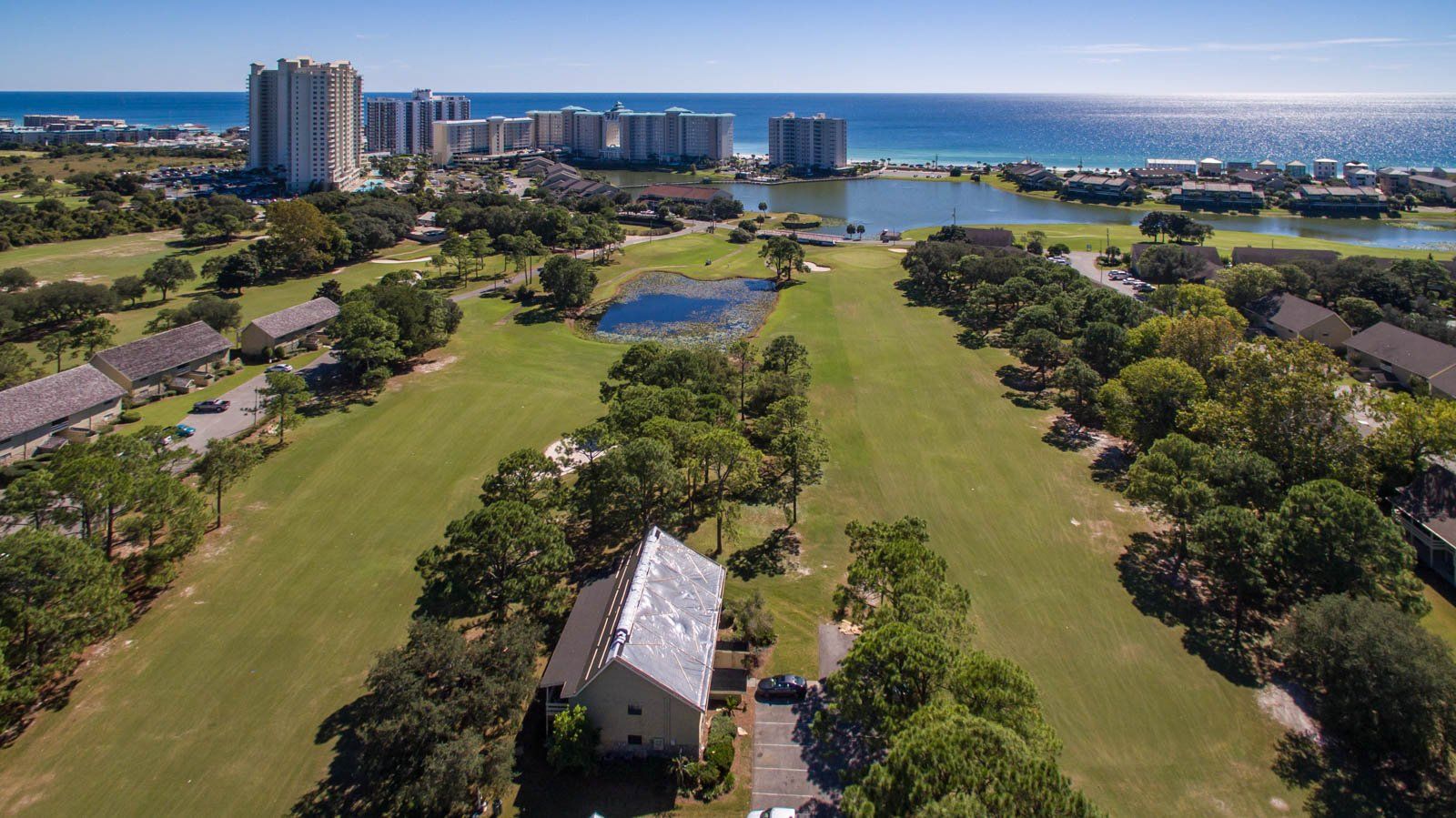Seascape Condo Association aerial view taken from a drone
