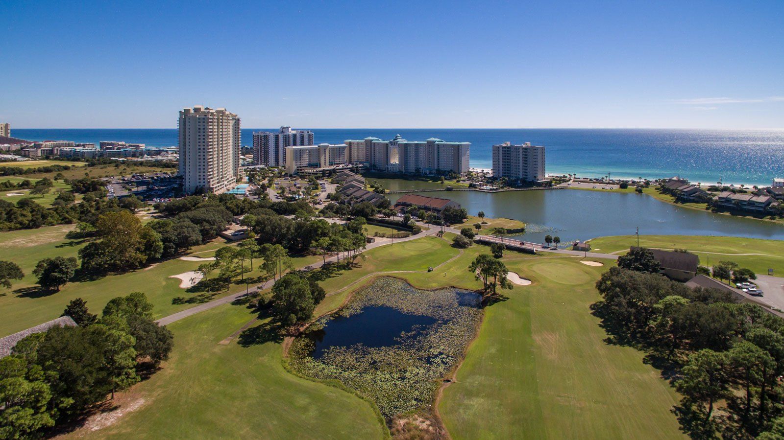 Seascape Condo Association aerial view taken from a drone