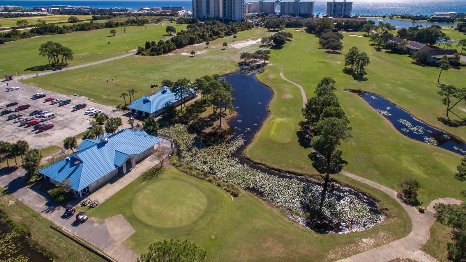 Seascape Condo Association aerial view taken from a drone