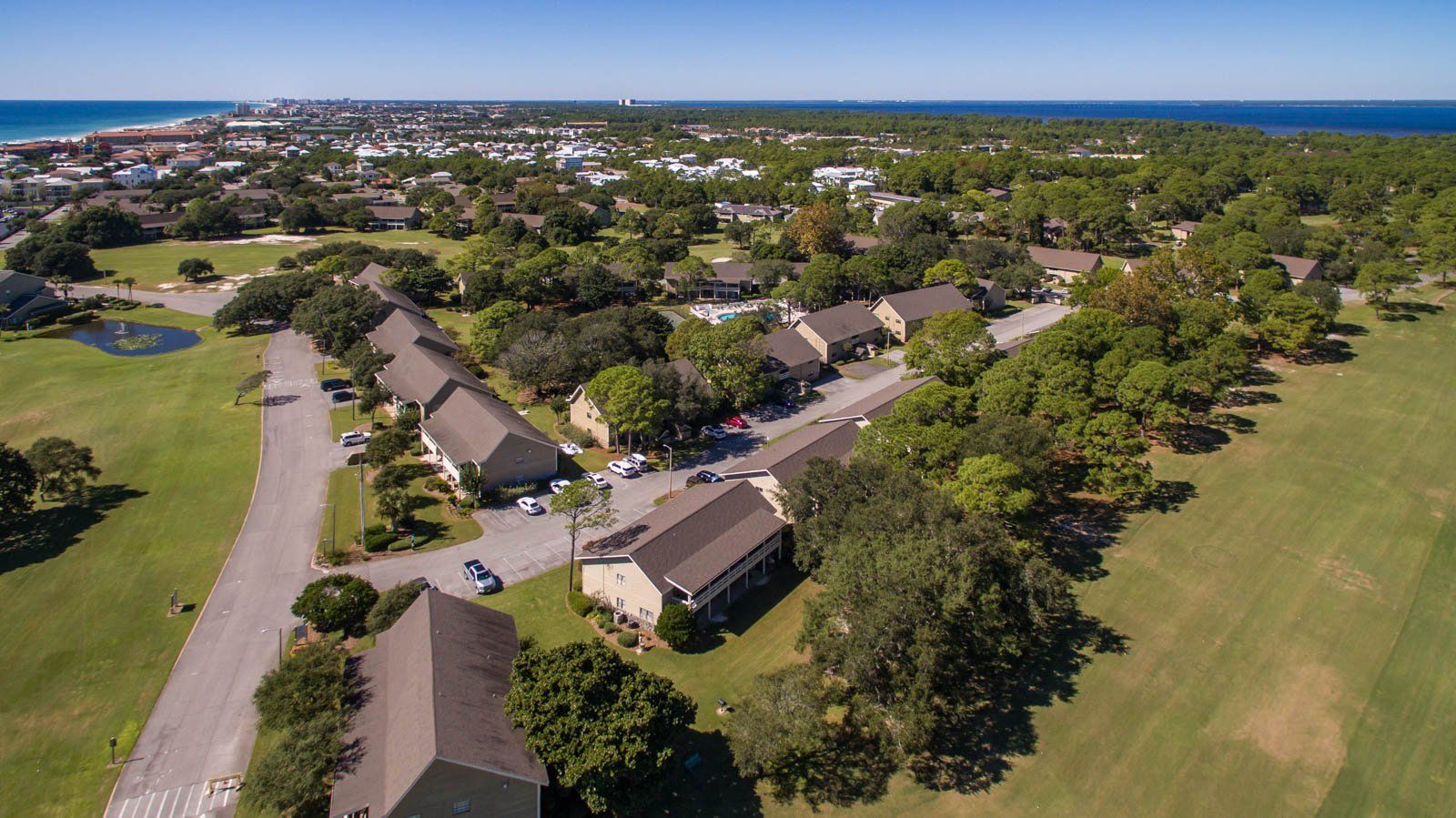Seascape Condo Association aerial view taken from a drone