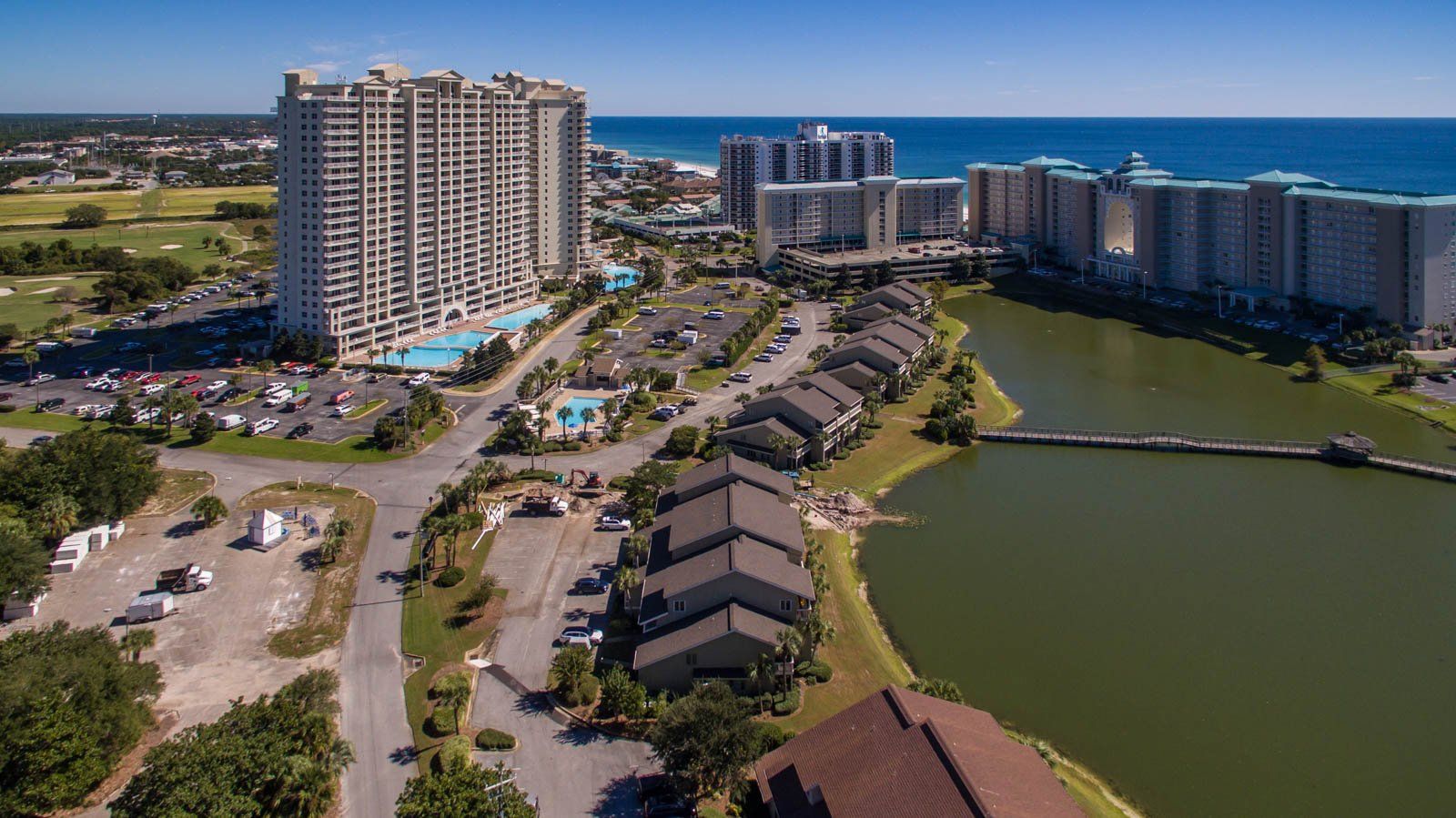 Seascape Condo Association aerial view taken from a drone