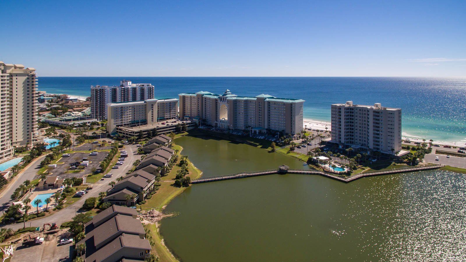 Seascape Condo Association aerial view taken from a drone