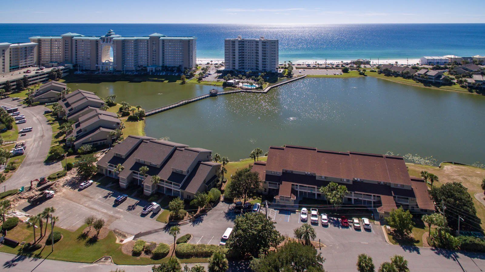 Seascape Condo Association aerial view taken from a drone