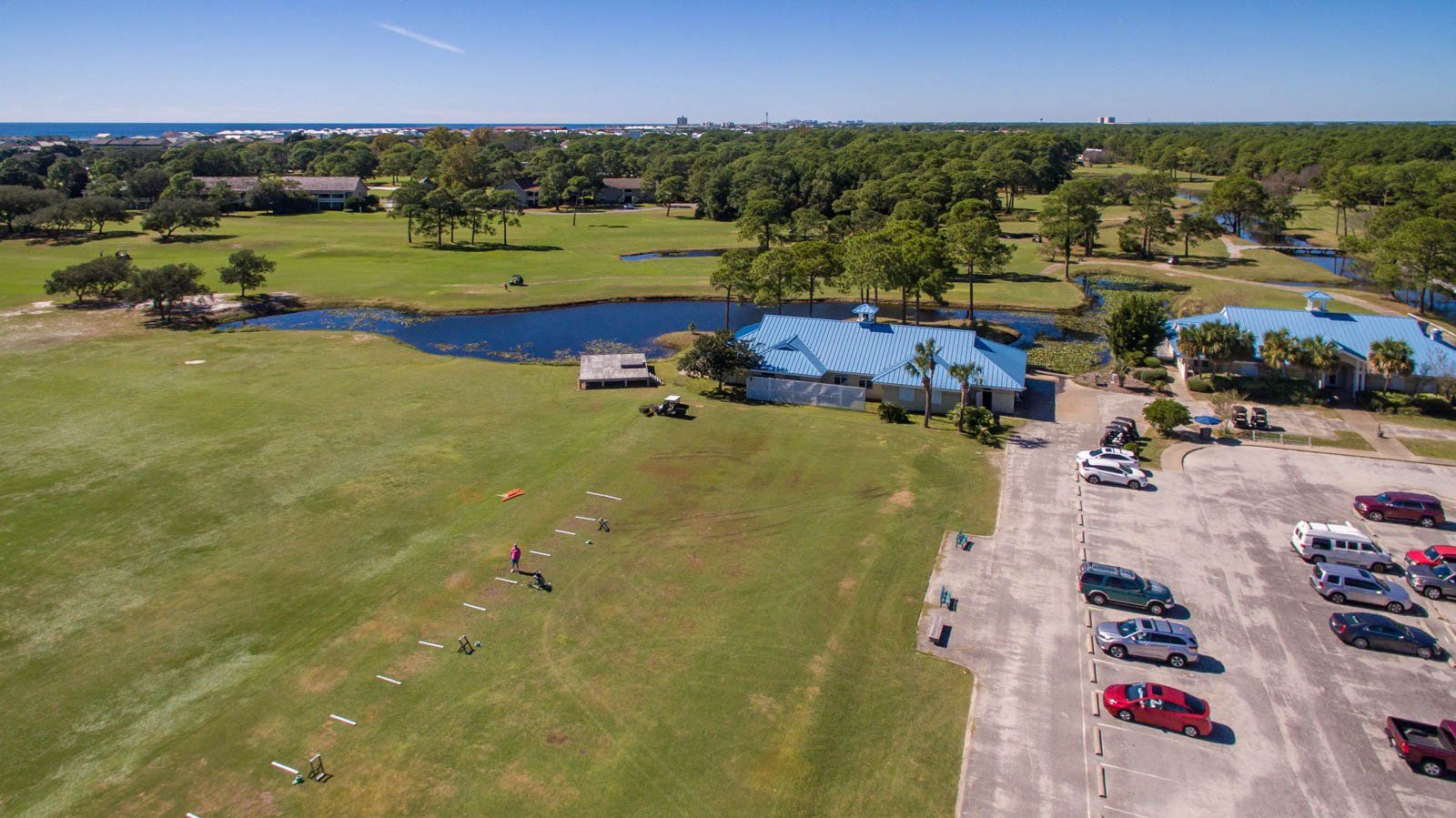 Seascape Condo Association aerial view taken from a drone