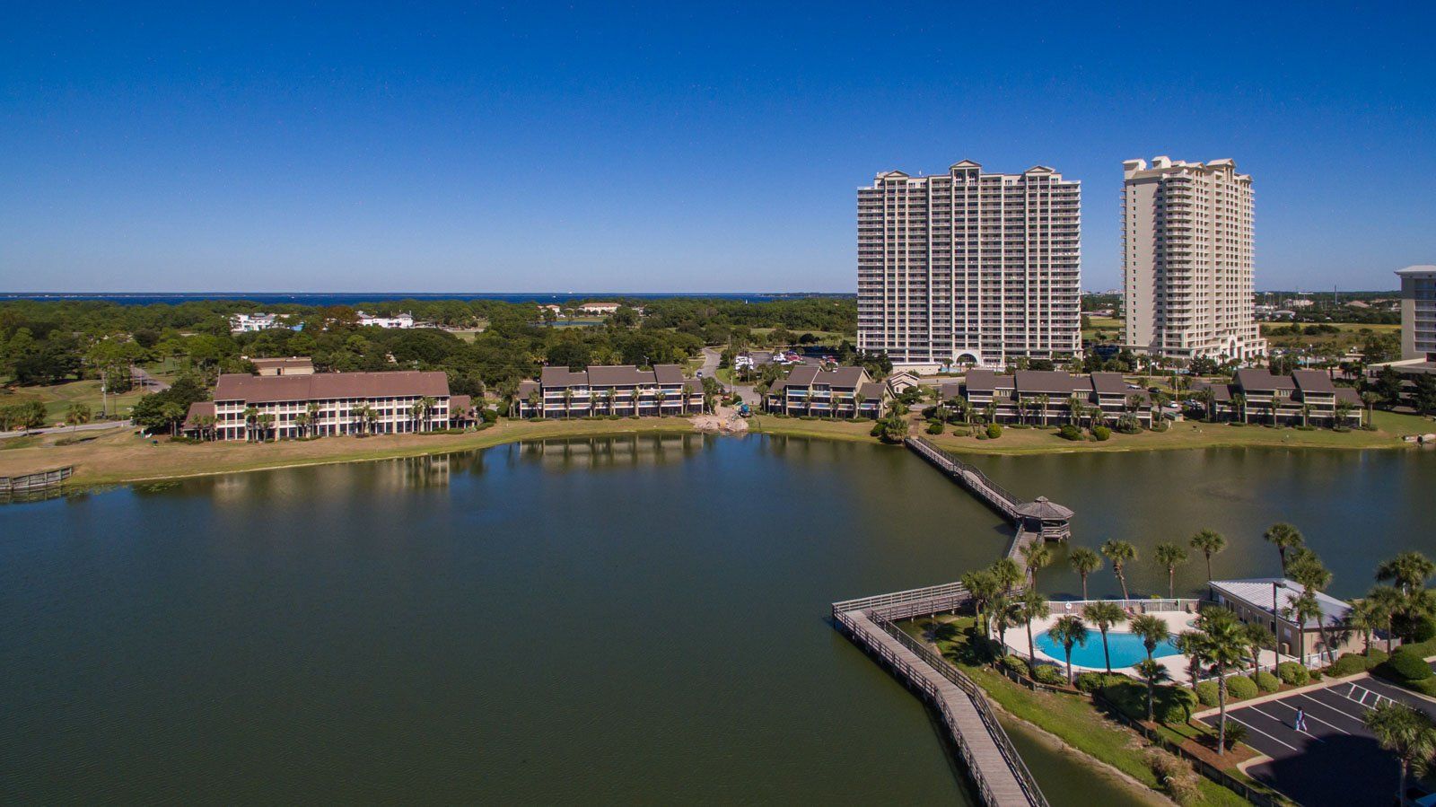 Seascape Condo Association aerial view taken from a drone