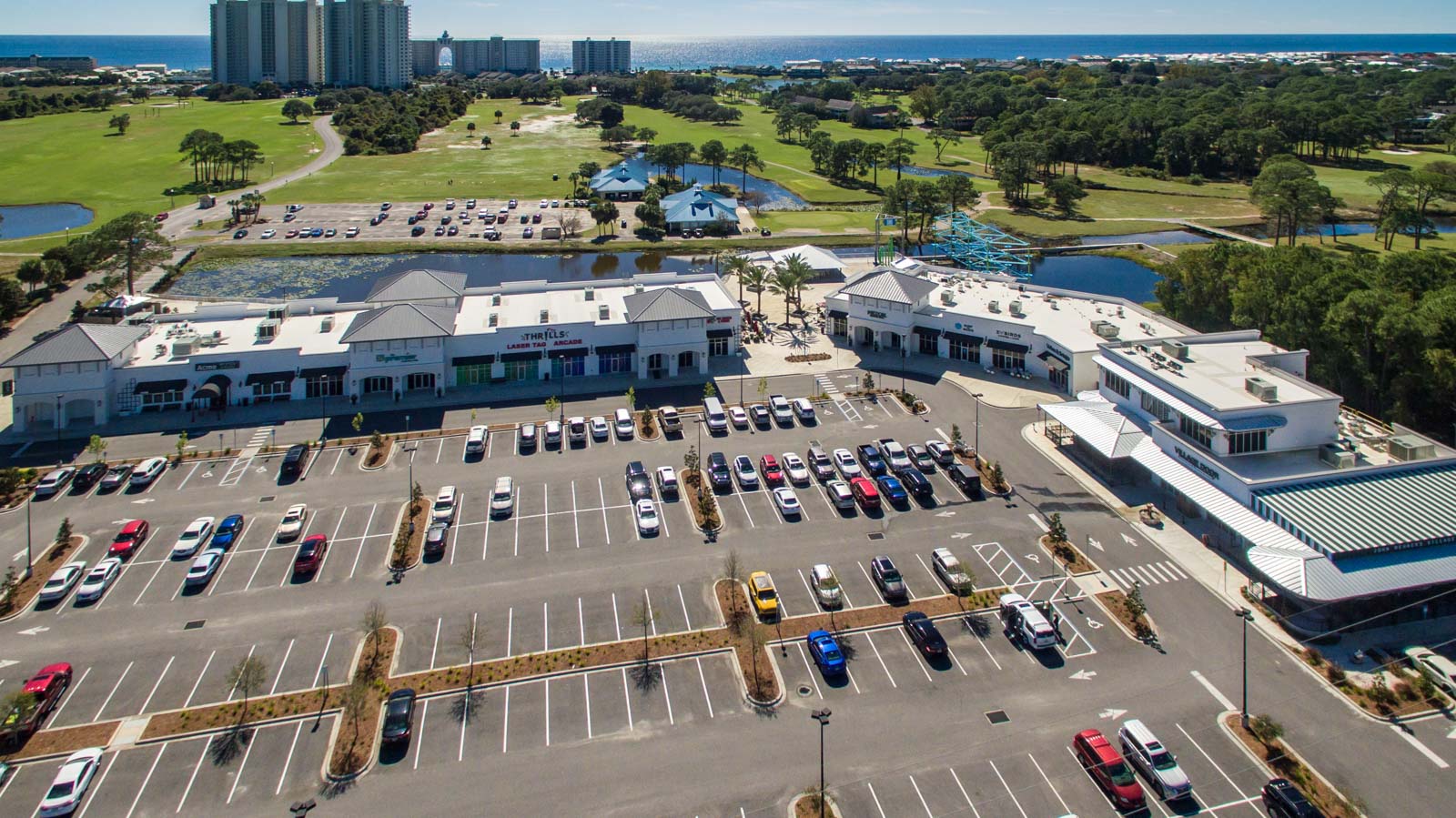 Seascape Condo Association aerial view taken from a drone