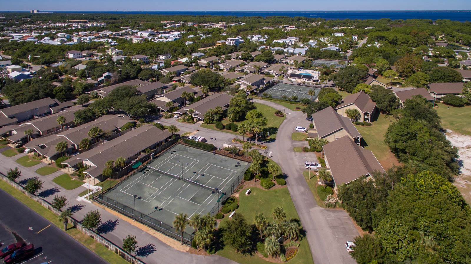 Seascape Condo Association aerial view taken from a drone